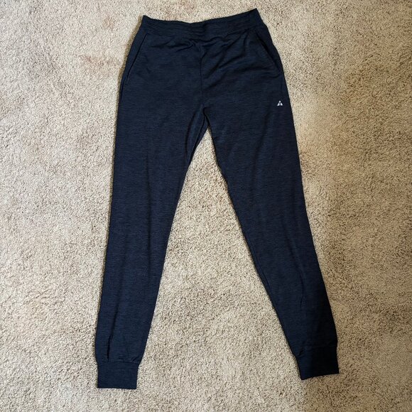 American Tall Men’s Joggers – Size Medium Tall –  Black Heathered Athletic Pants - Picture 1 of 7